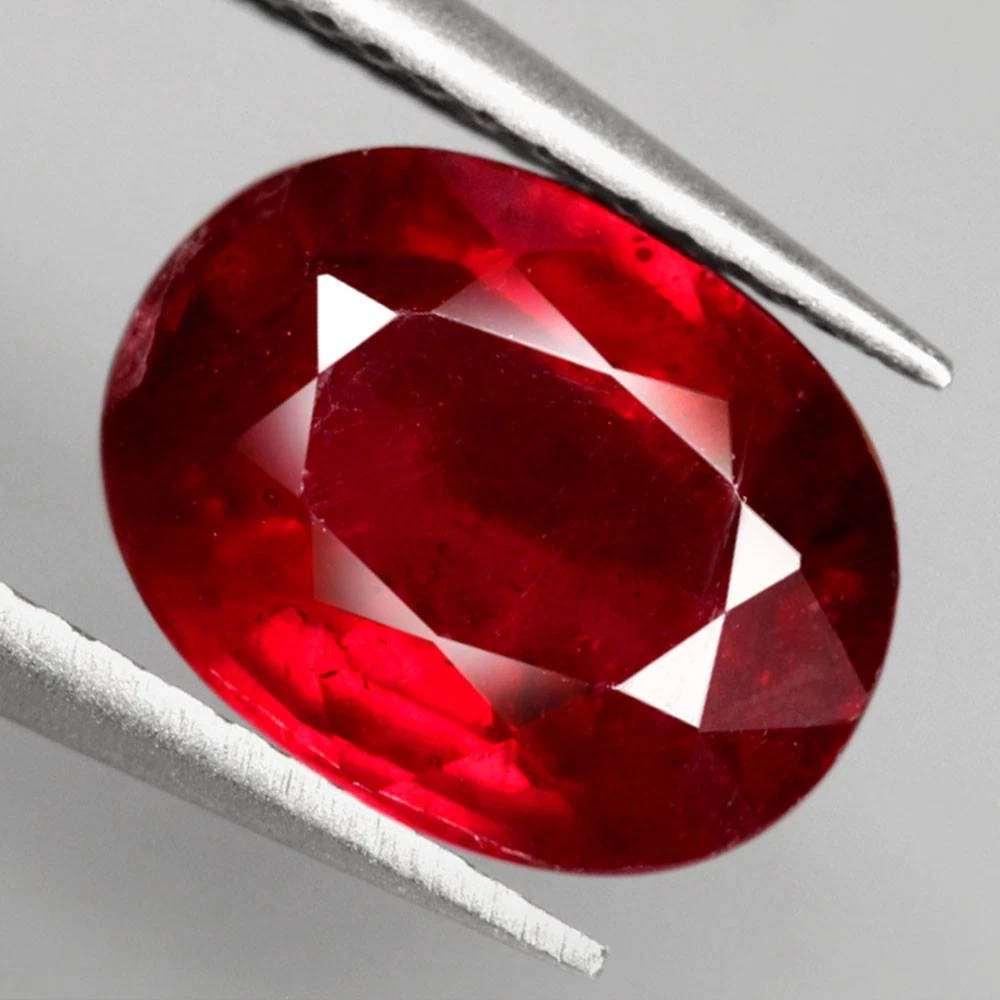 2.32Ct. Ruby Top Red Oval Large  Impressive Rare! Natural Gemstone