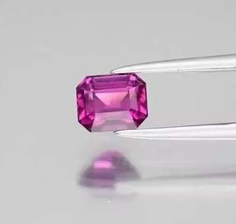 0.91ct Rhodolite Pinkish Purple Garnet Octagon Natural Gemstone