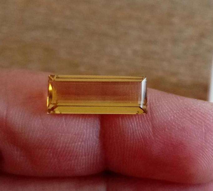 4.60ct Bahia Citrine  VVS Baguette CutNatural Brazil