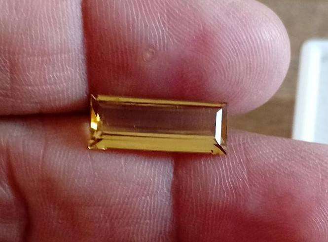 4.60ct Bahia Citrine  VVS Baguette CutNatural Brazil