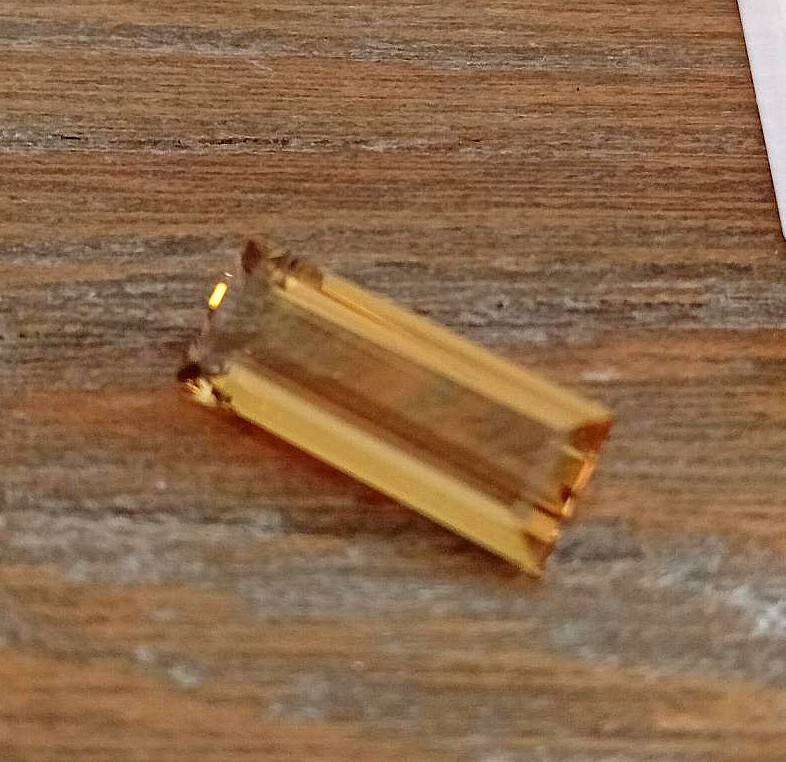 4.60ct Bahia Citrine  VVS Baguette CutNatural Brazil