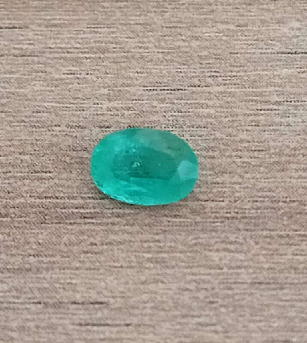 0.44ct  Green Emerald Oval Cut Natural - Zambia Gemstone