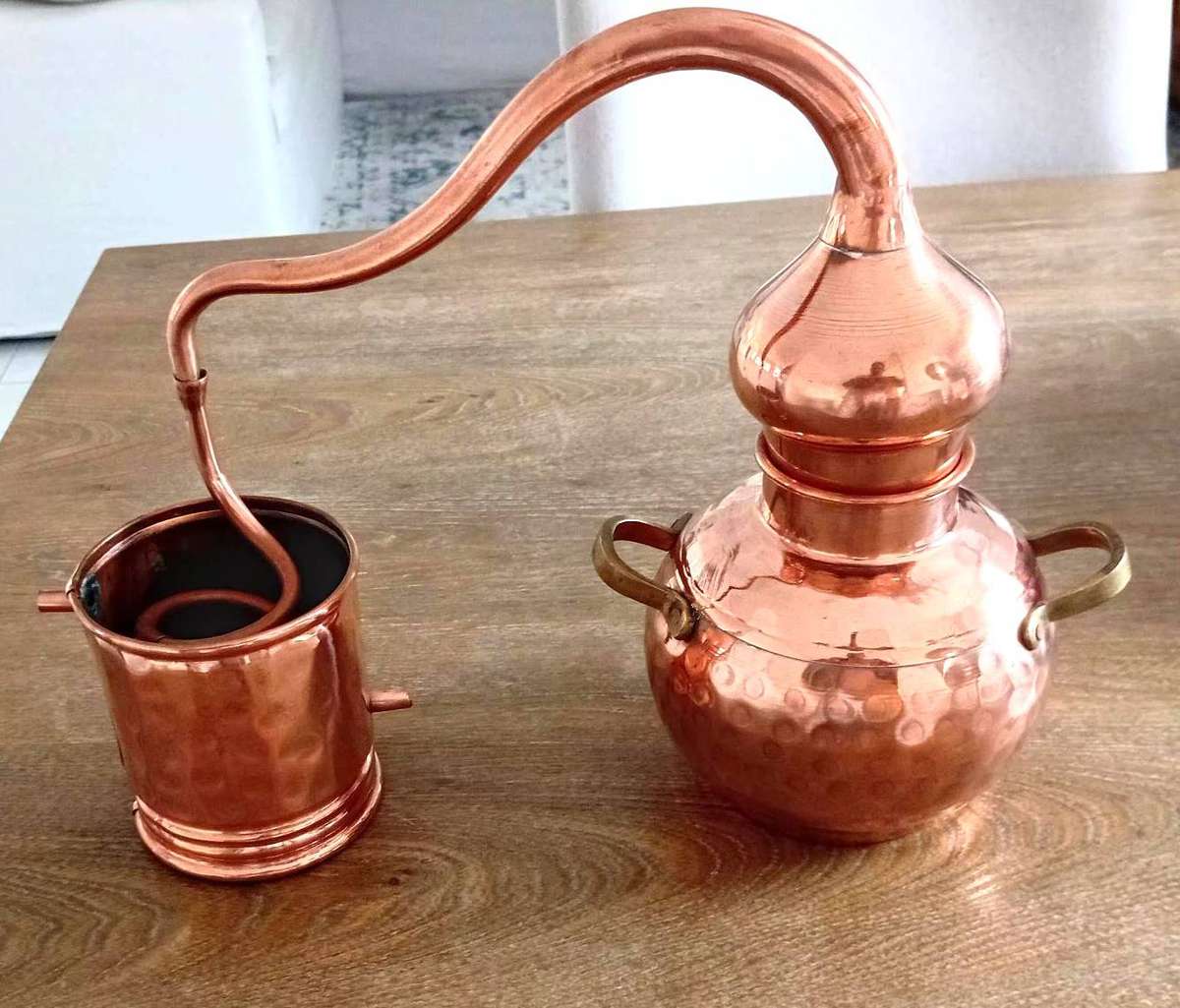 1.5 L Copper Pot Still hand made in Portugal  Alembic