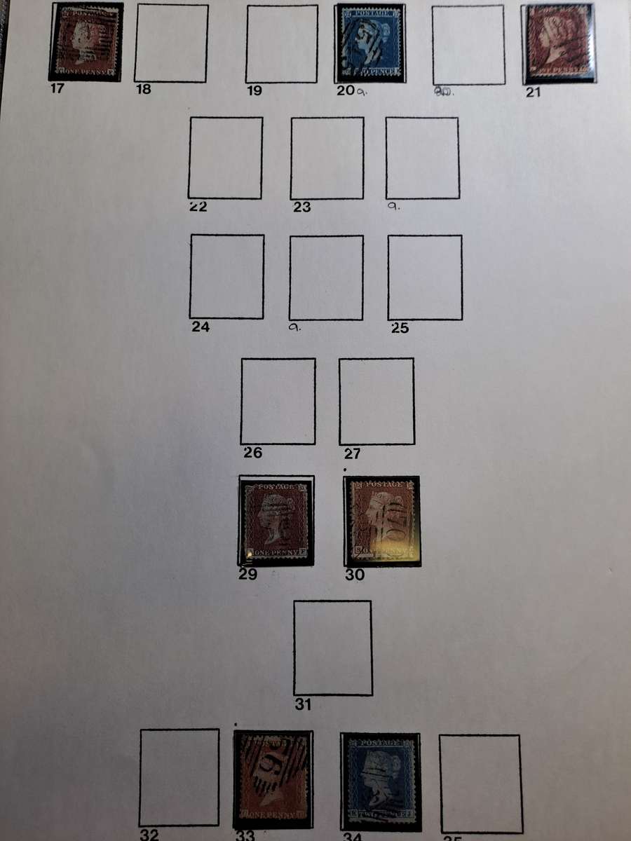 Queen Victoria - 7 Stamps (17-34) -  Clearance sale