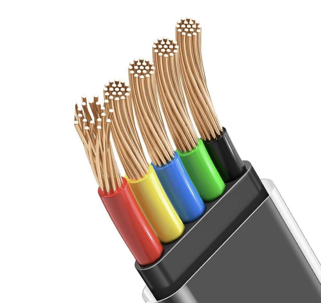 Mcdodo 65w USB C Type-C LED Fast Charging Cable 90 Degree Bend Flat Cable