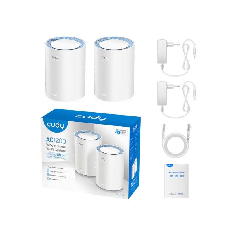 Cudy AC1200 Wi-Fi Mesh Kit - 2 Pack