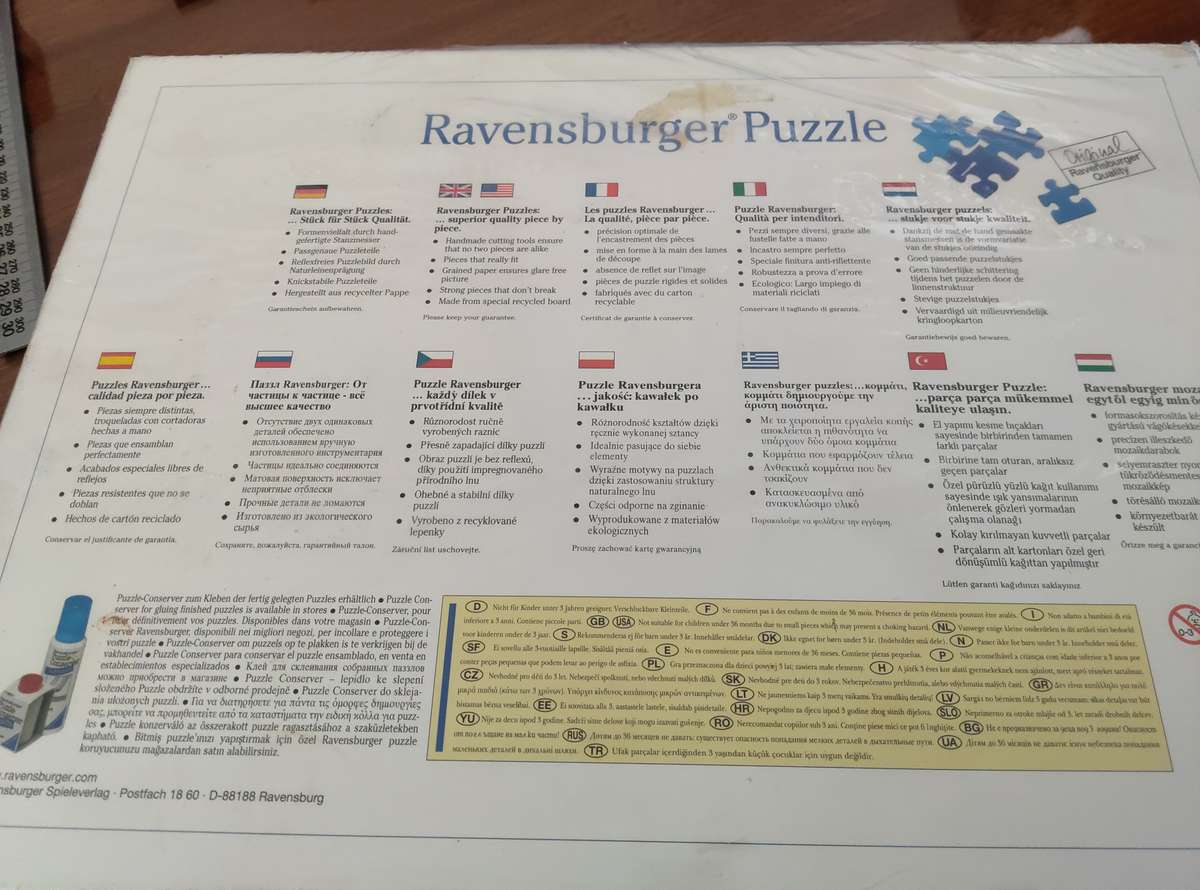 RAVENSBURGER ELEPHANT AT SUNSET 1500 PIECES