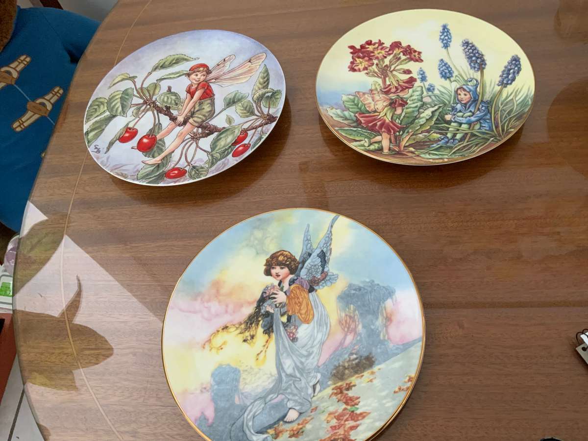 Original Cicely Mary Barker Wedgwood,Border,Royal Grafton fairy /angel plate