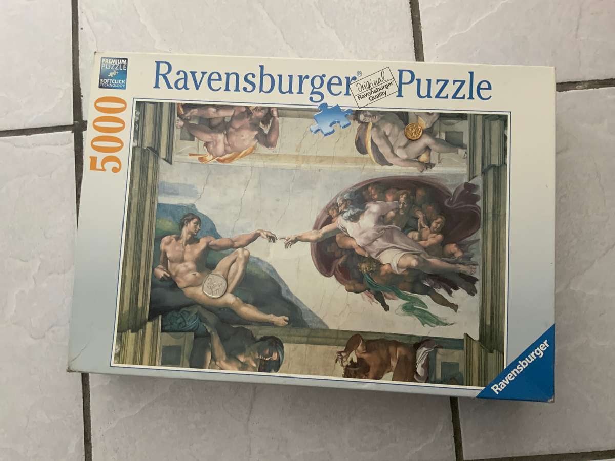 RAVENBURGER 5000 Creation of Adam by Michelangelo  puzzle