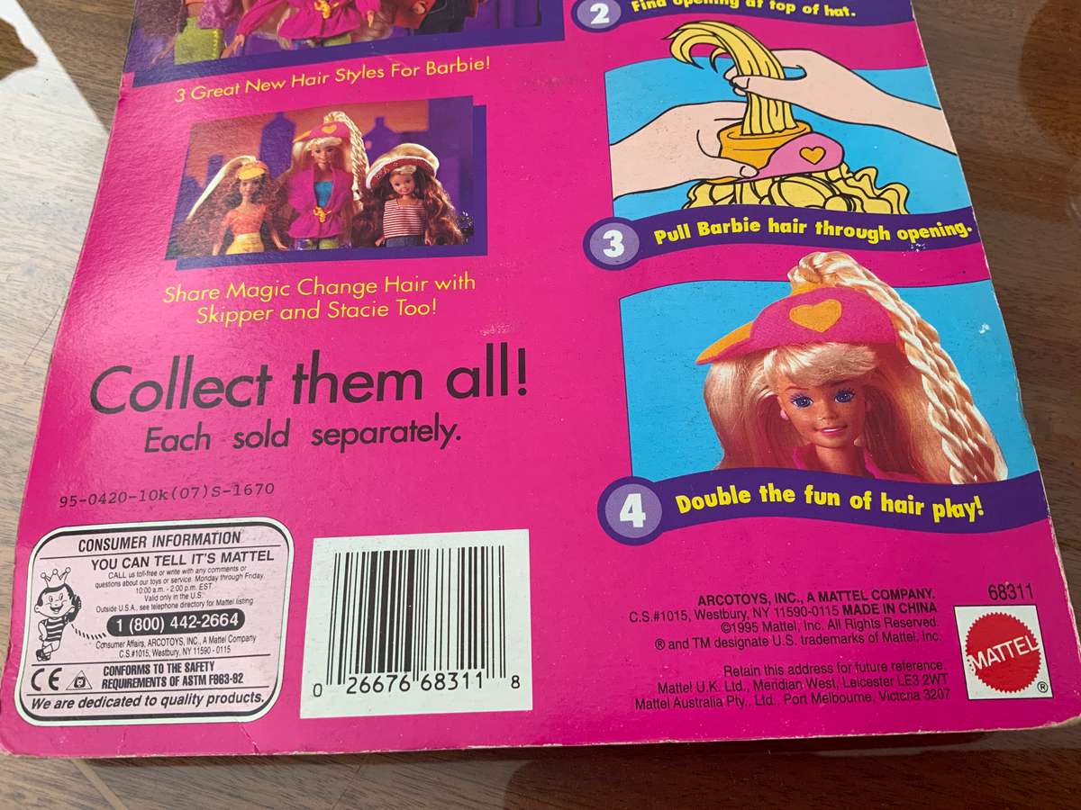 Vintage Barbie magic change hair rare 1995 era