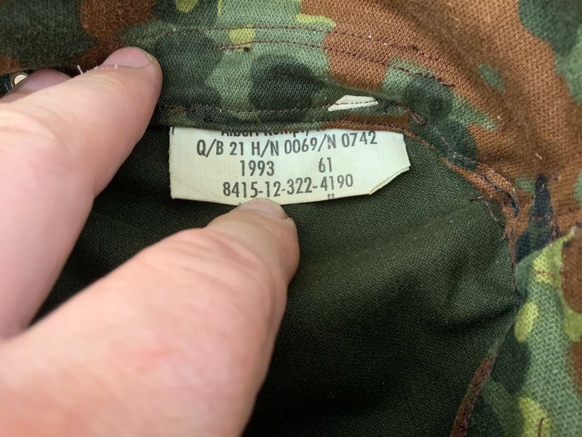 German military  flecktarn camouflage cap