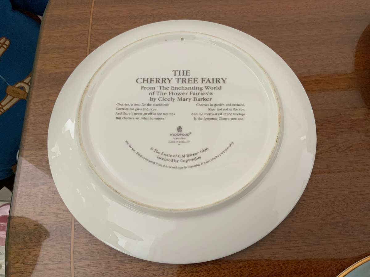 Original Cicely Mary Barker Wedgwood,Border,Royal Grafton fairy /angel plate