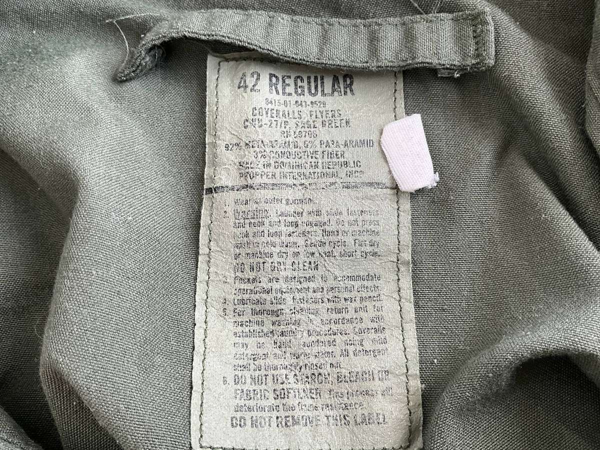 US Military pilots / aircrew coveralls Flight suit size 42