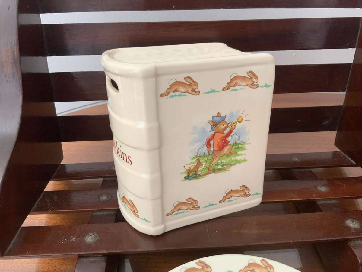 Bunnykins   Royal Doulton bowl & plate cup money book box