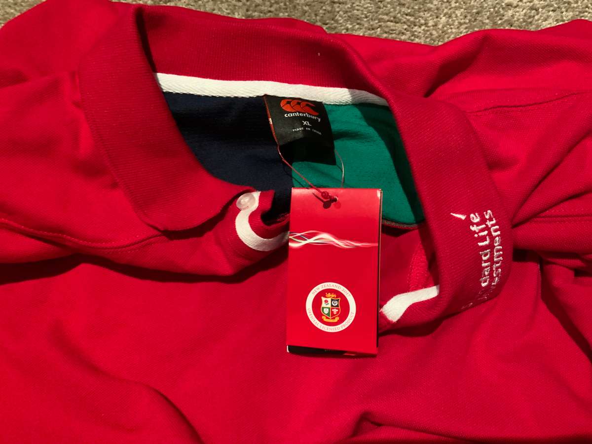 British Irish lions  polo shirt size xl