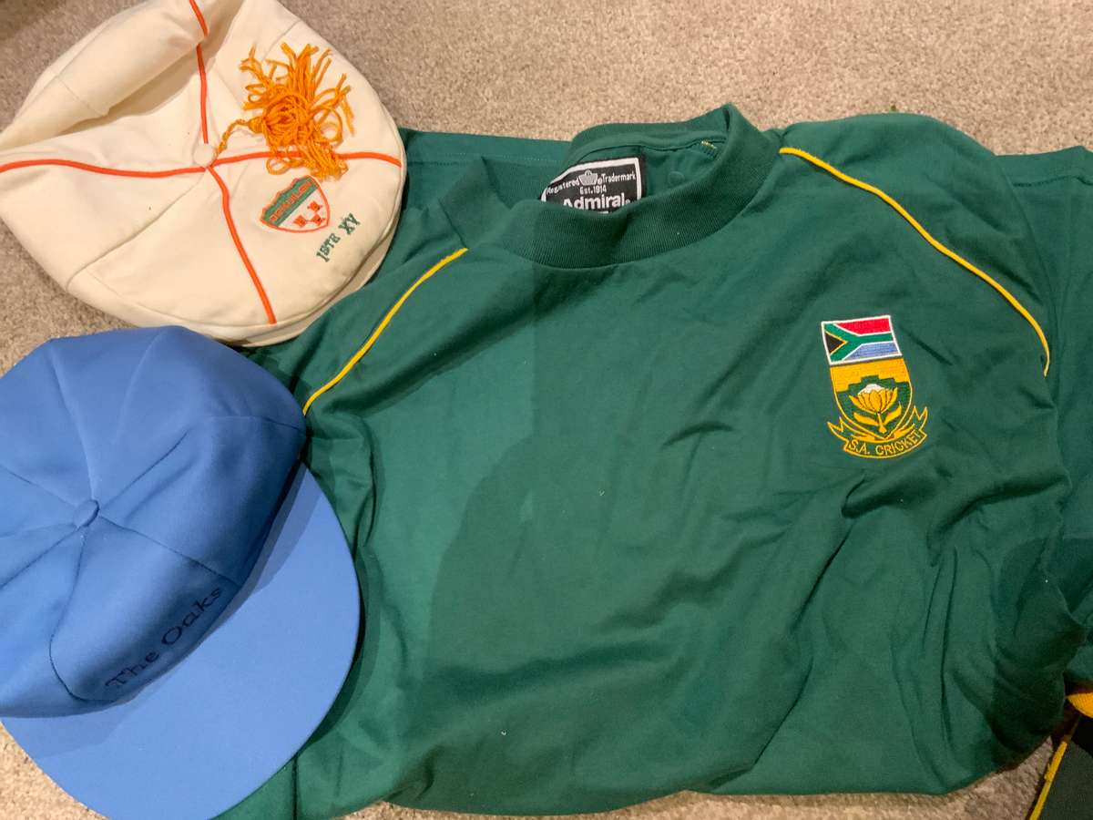 W.P Cricket helmet, players signed book etc
