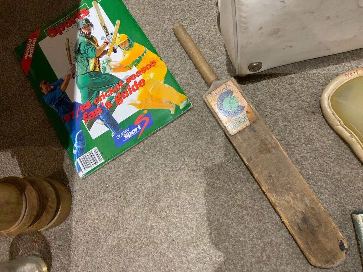 W.P Cricket helmet, players signed book etc