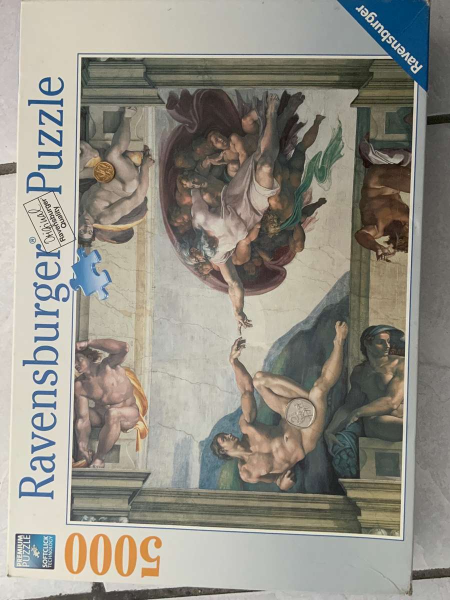 RAVENBURGER 5000 Creation of Adam by Michelangelo  puzzle
