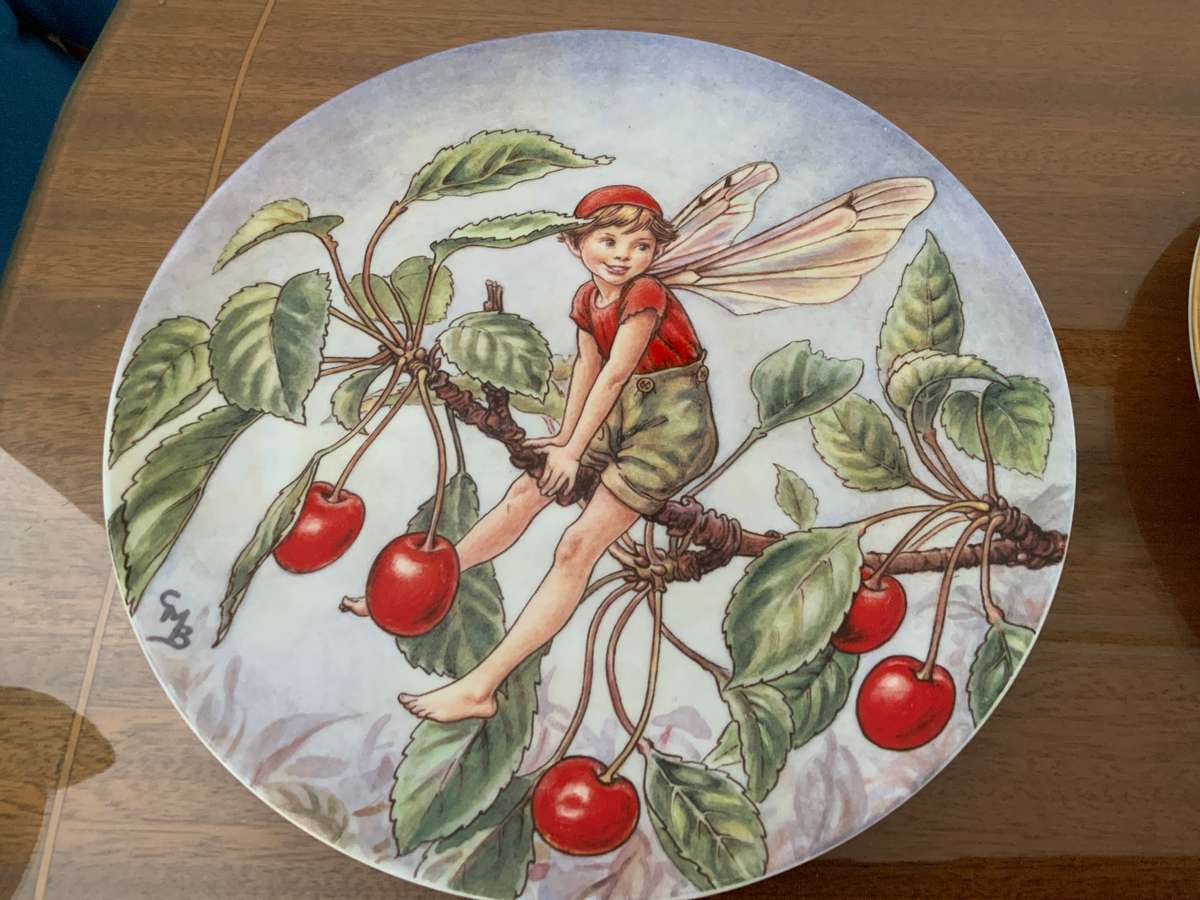 Original Cicely Mary Barker Wedgwood,Border,Royal Grafton fairy /angel plate