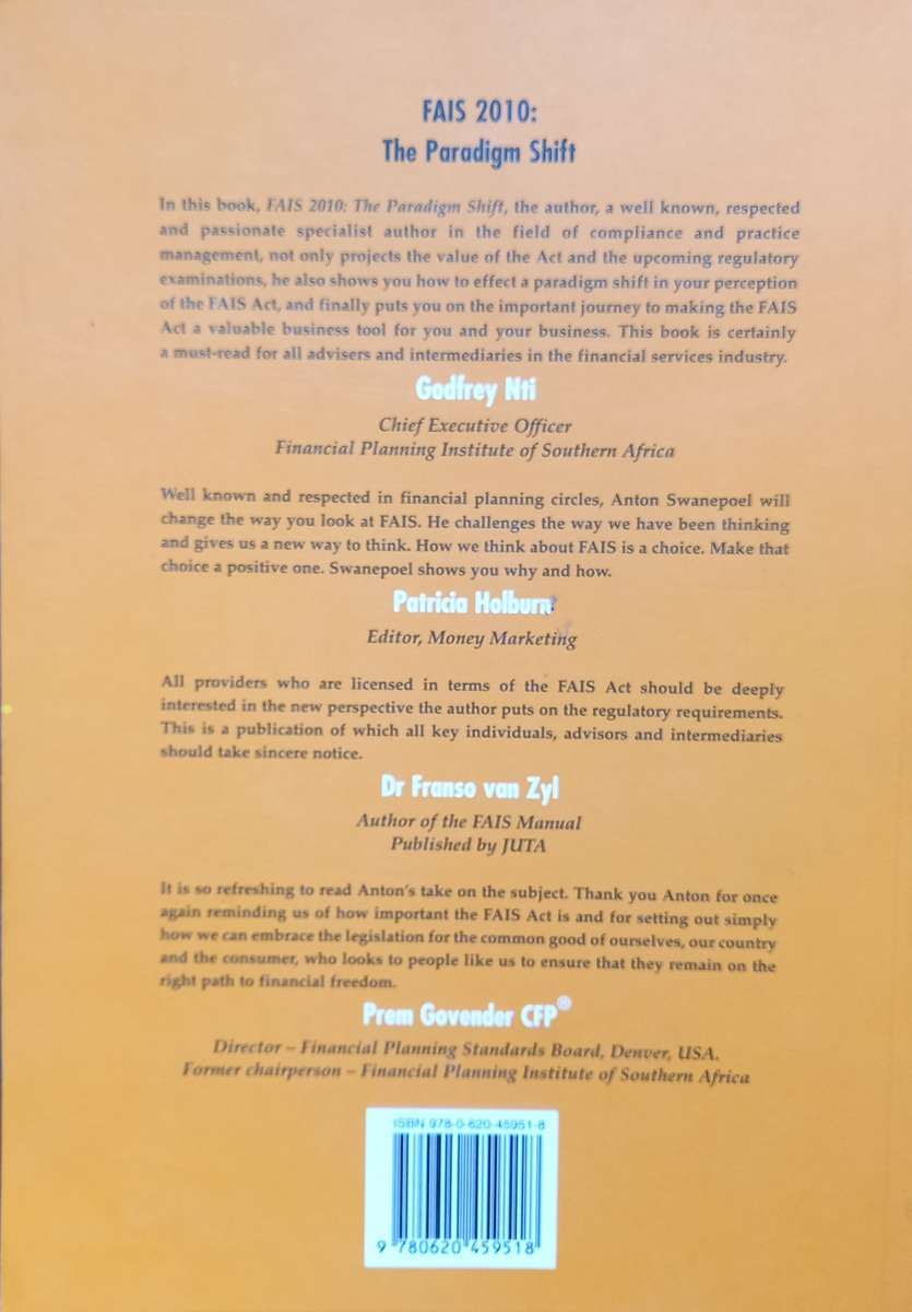 Anton Swanepoel, FAIS 2020: The Paradigm Shift