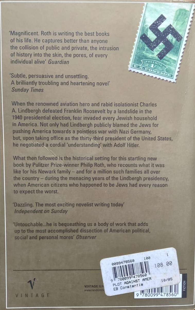 Philip Roth, The Plot Against America