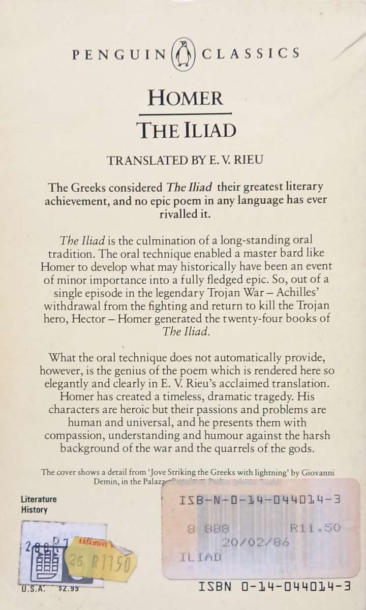 Homer, The Iliad