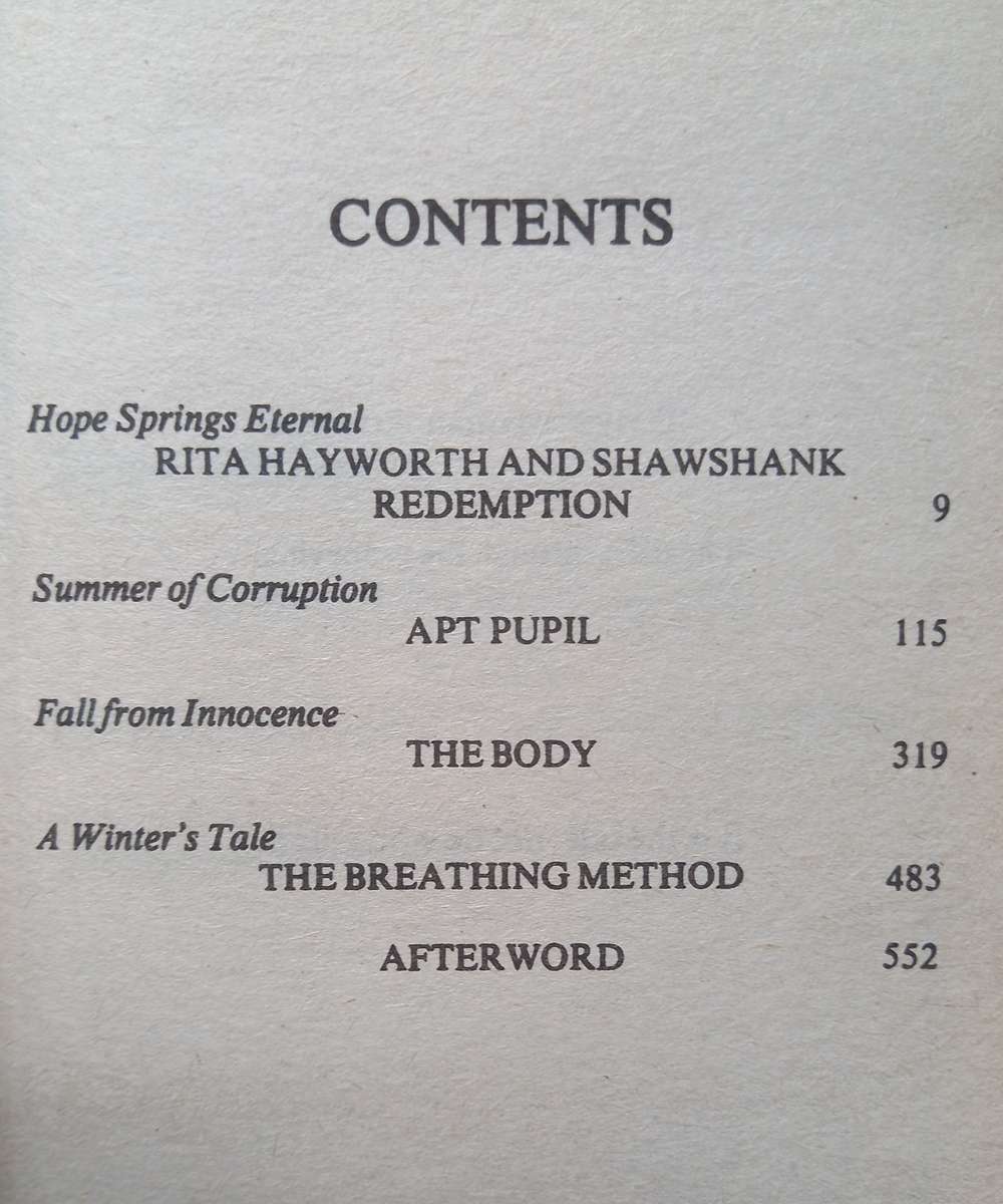 Stephen King, Different Seasons