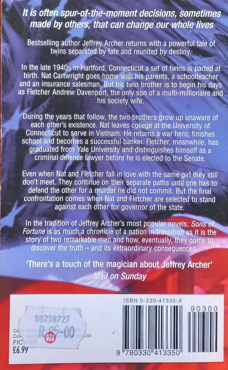 Jeffrey Archer, Sons of Fortune