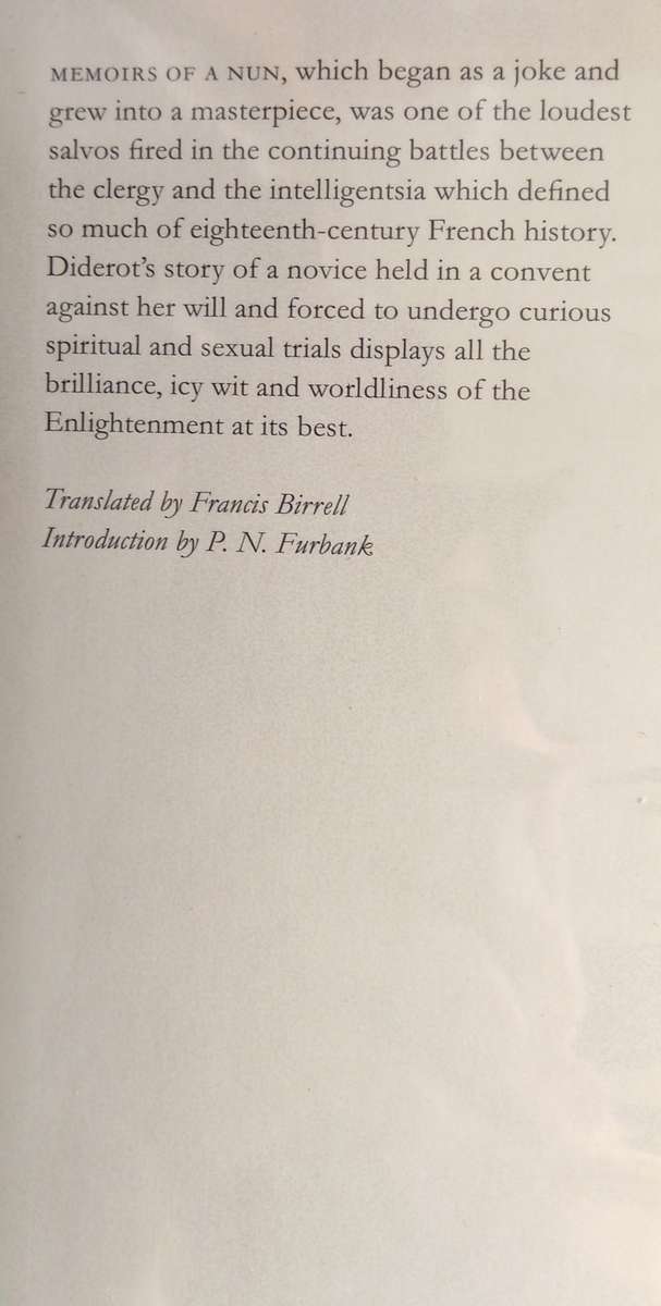 Denis Diderot, Memoirs of a Nun