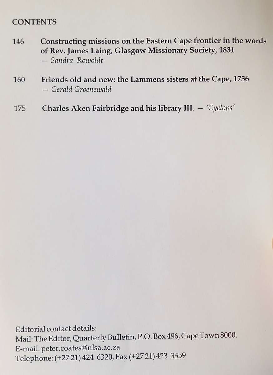 Quarterly Bulletin of the National Library of South Africa 59, no. 4 (October-December 2005)