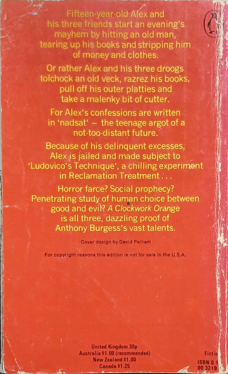 Anthony Burgess, A Clockwork Orange