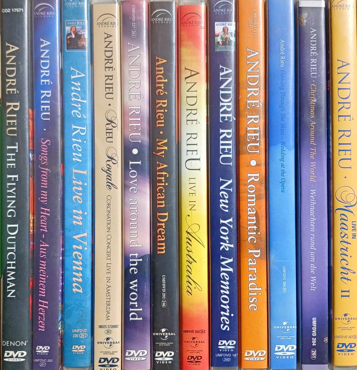 12 x Andre Rieu Concert DVDs