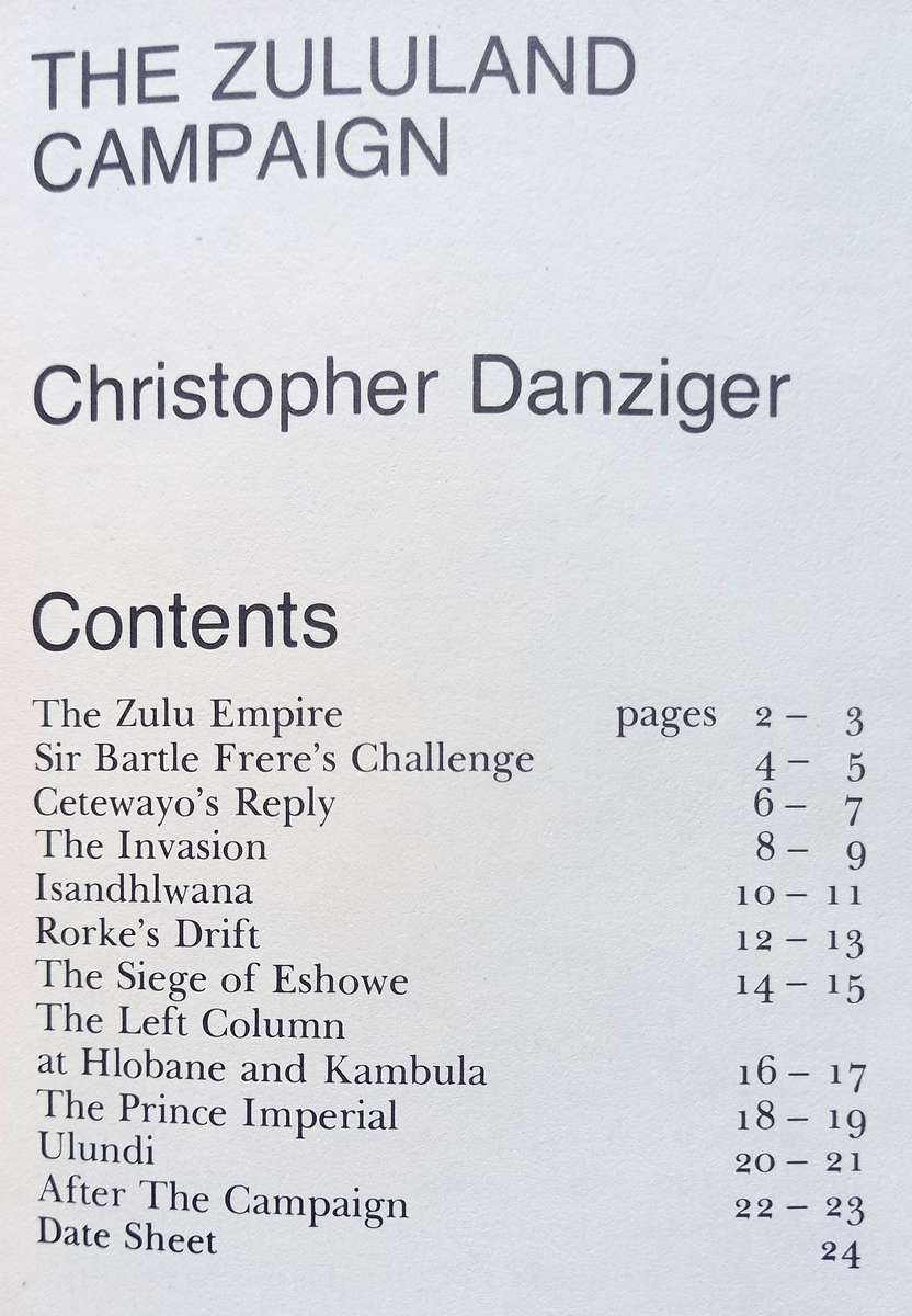 Christopher Danziger, The Zululand Campaign