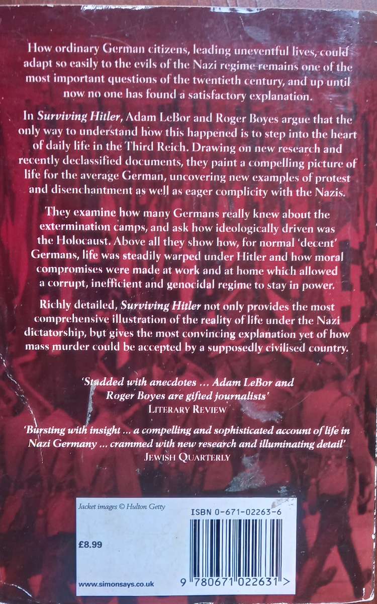 Adam Lebor & Roger Boyes, Surviving Hitler: Corruption and Compromise in the Third Reich