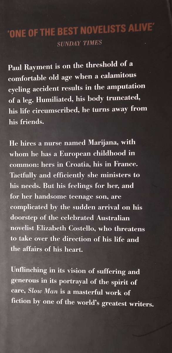 JM Coetzee, Slow Man