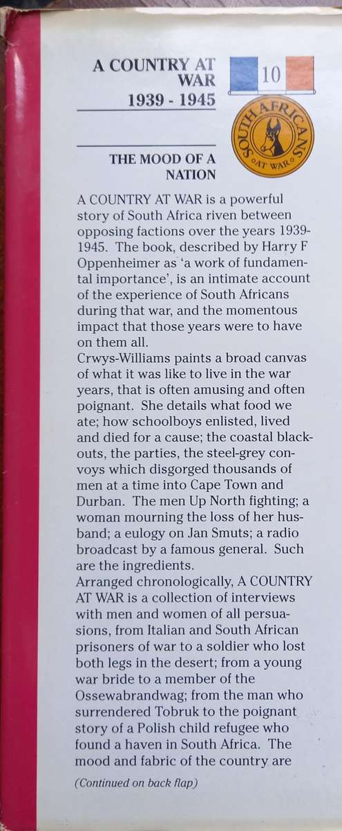 Jennifer Crwys-Williams, A Country at War, 1939-1945: The Mood of a Nation