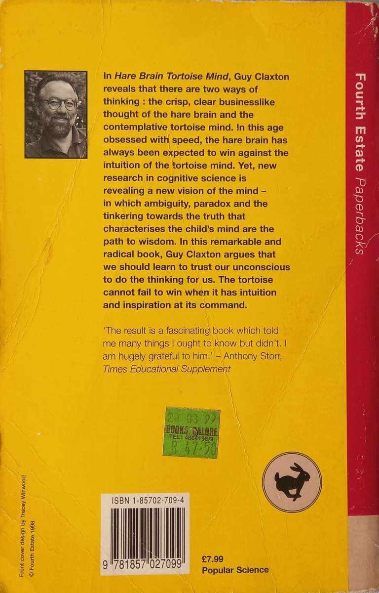 Guy Claxton, Hare Brain, Tortoise Mind