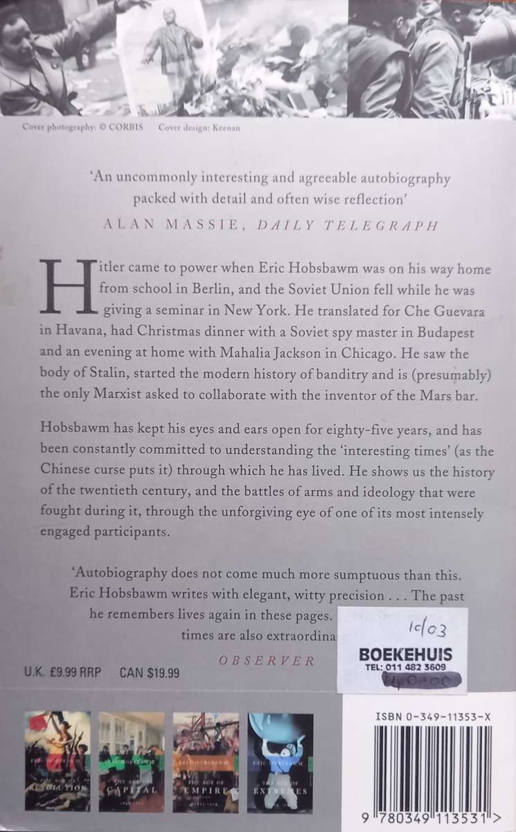 Eric Hobsbawm, Interesting Times: A Twentieth-Century Life
