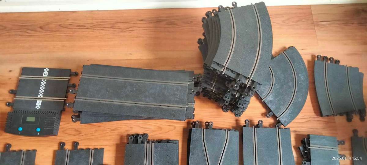 Late entry! For the slot car fan! huge lot of Hornby Hobbies 1:32 slot car track(read description)