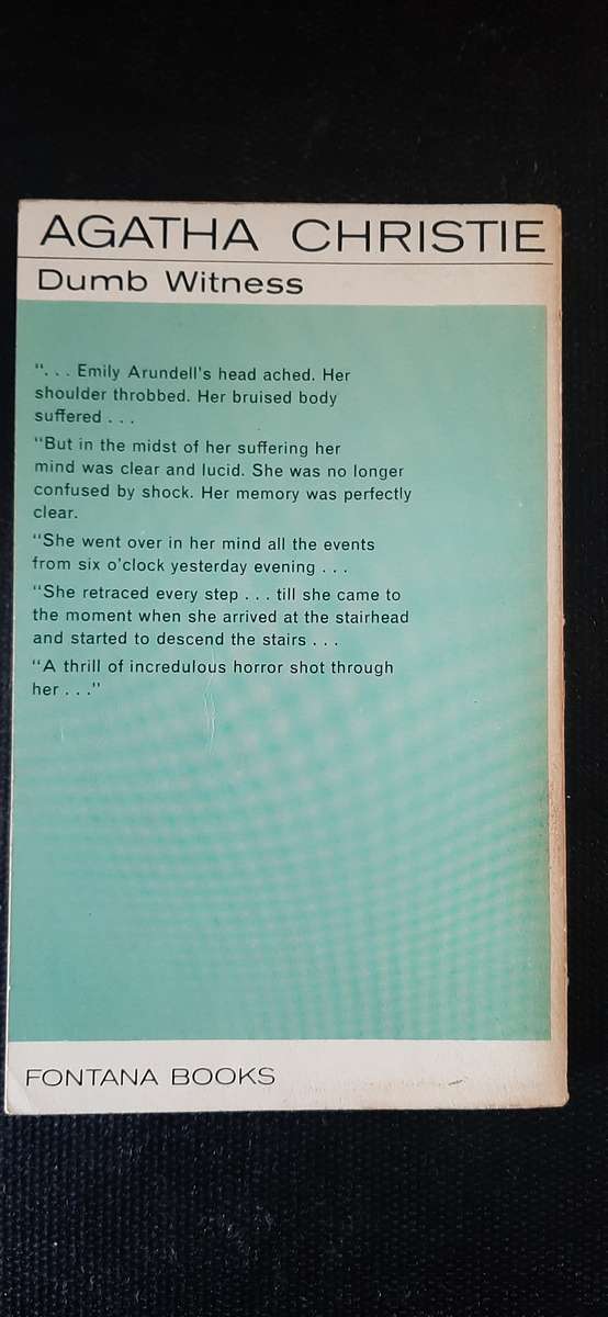 Dumb Witness by Agatha Christie