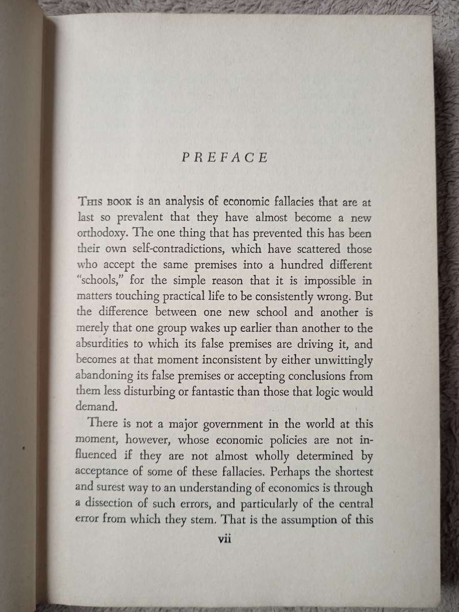 Economics in One Lesson by Henry Hazlitt