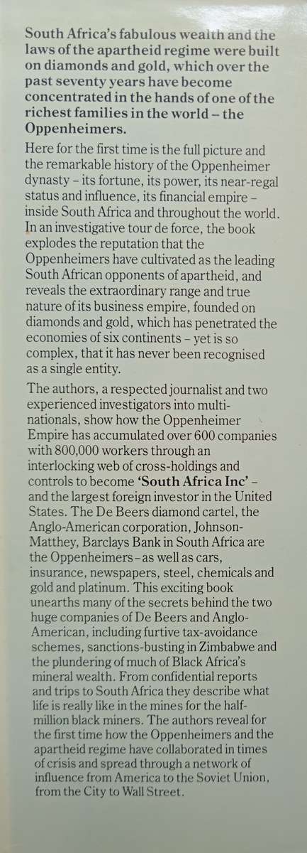 South Africa Inc The Oppenheimer Empire by David Pallister, Sarah Stewart & Ian Lepper