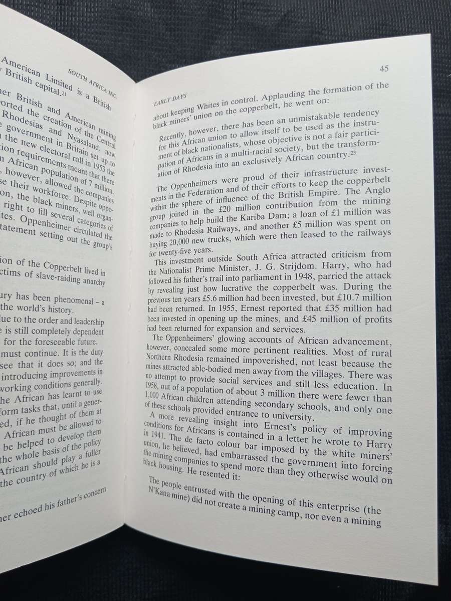 South Africa Inc The Oppenheimer Empire by David Pallister, Sarah Stewart & Ian Lepper