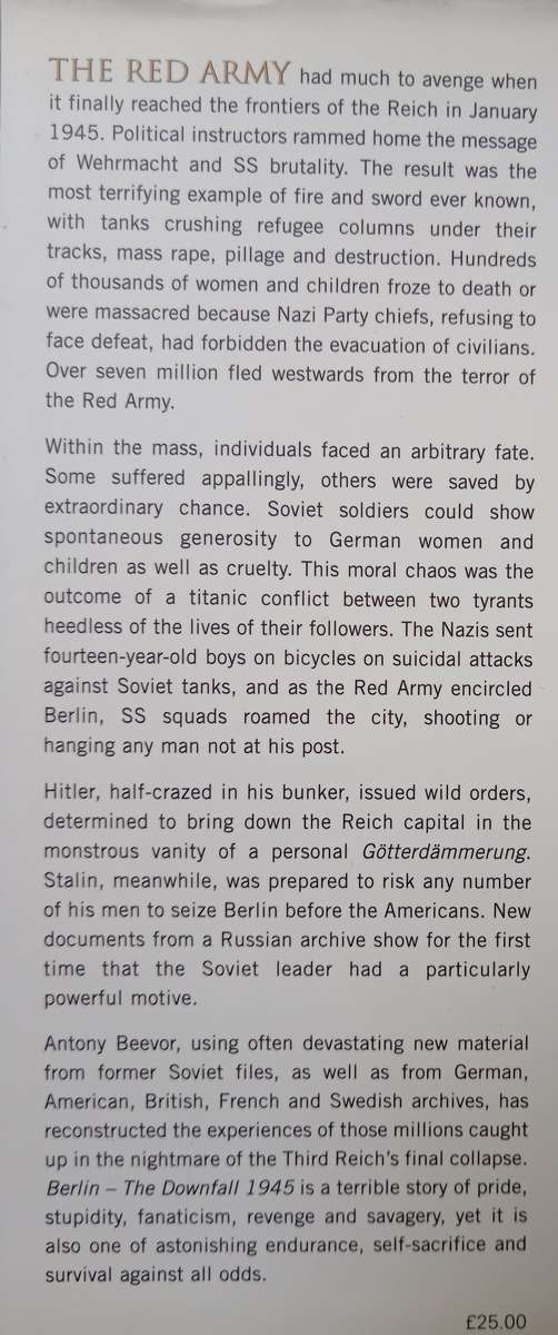 Berlin The Downfall 1945 by Anthony Beevor