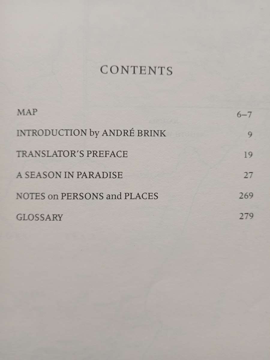 A Season in Paradise by Breyten Breytenbach