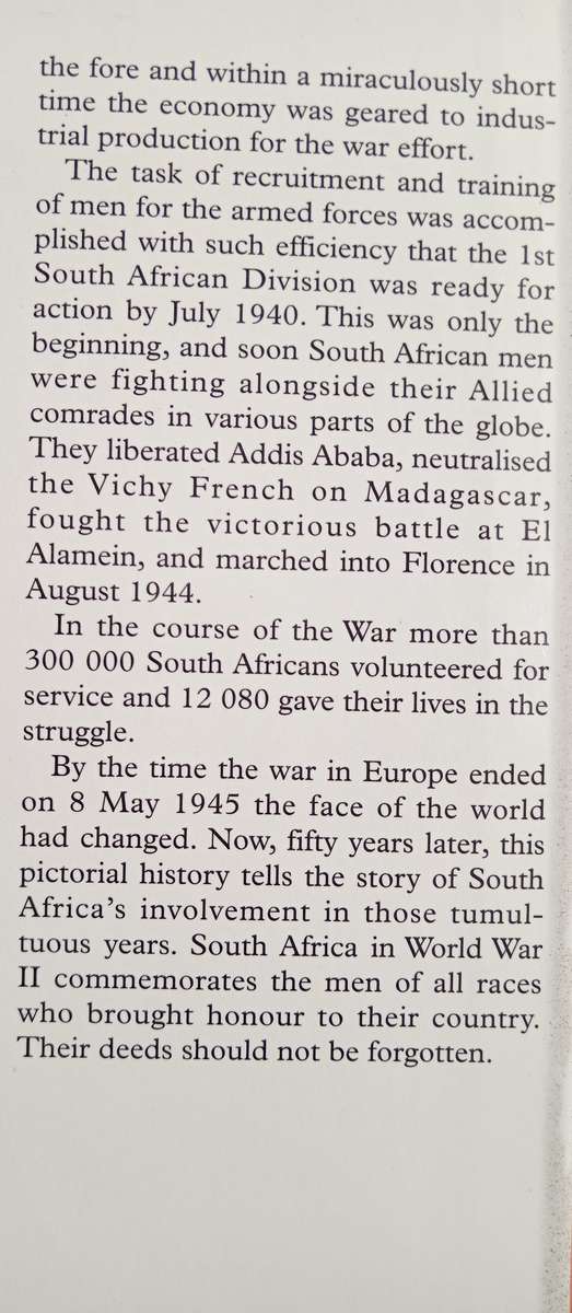 South Africa in World War II A Pictorial History by Editor John Keene