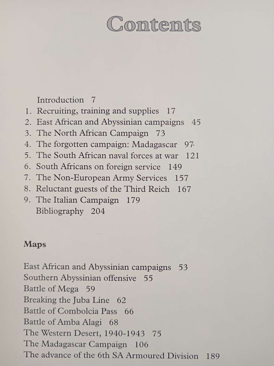 South Africa in World War II A Pictorial History by Editor John Keene