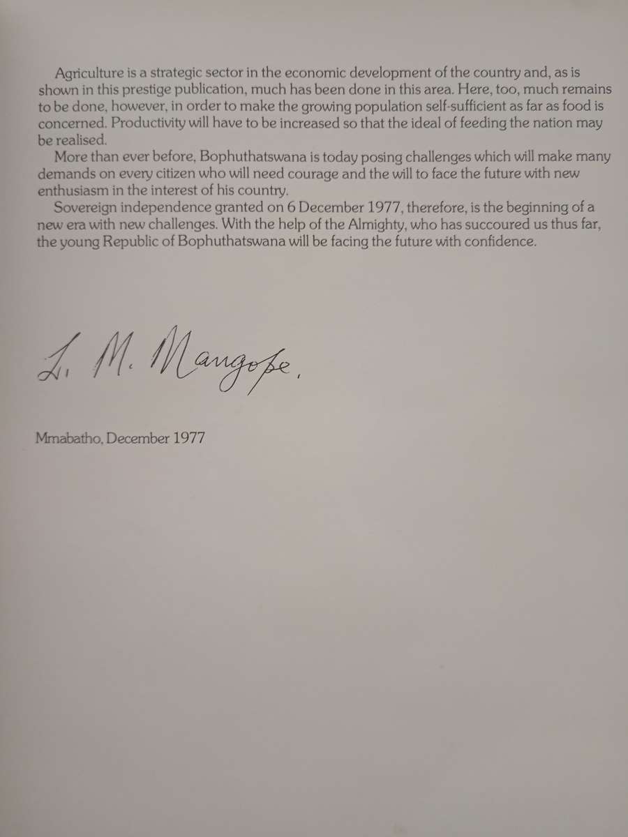 The Republic of Bophuthatswana