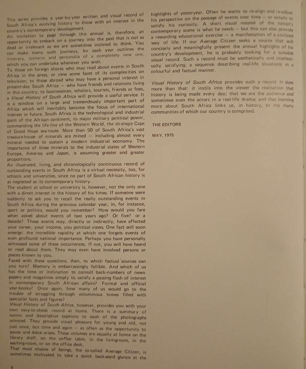 South Africa A Visual History 1974