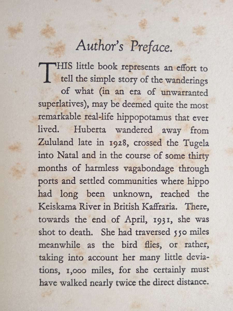 Huberta Goes South by Hedley A Chilvers